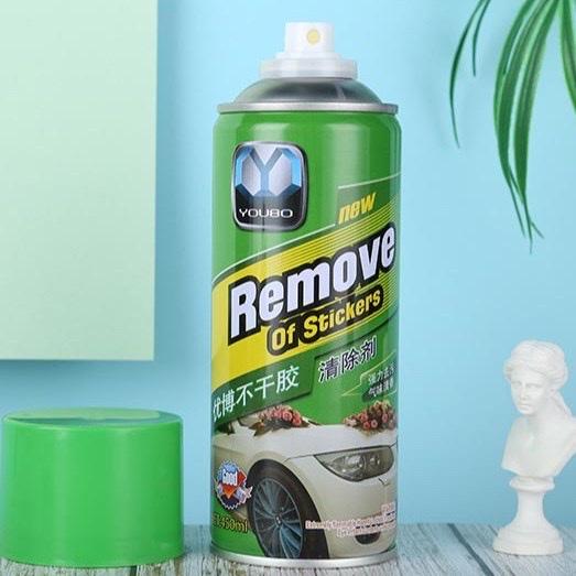 Chai xịt tẩy keo đa năng Remove 450ml, làm sach các loại keo,nhựa đường,dầu mỡ dính trên bề mặt sơn, xe máy ,ô tô