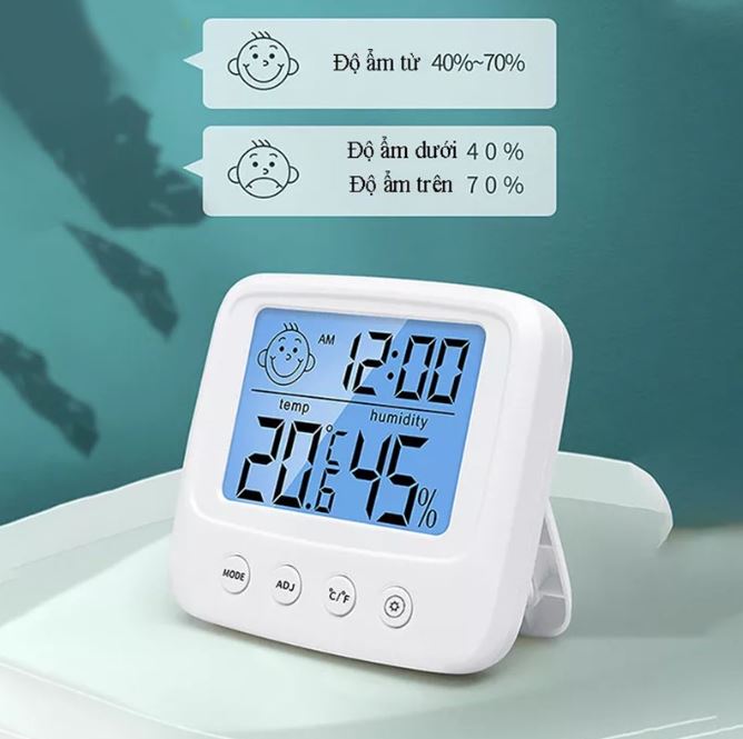 Nhiệt ẩm kế điện tử phòng ngủ