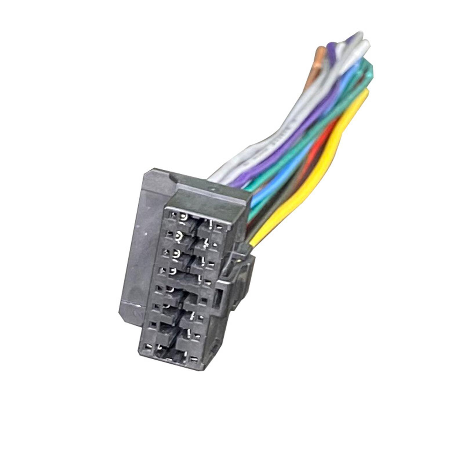 Car Stereo  Player Wiring Harness Radio Adapter 14cm Length 13 Pin Wire