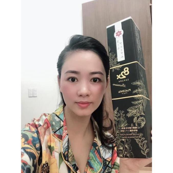 82X PLACENTA SAKURA PREMIUM 450.000mg Nhau Thai "Heo Hạnh Phúc" - Nước Uống Đẹp Da Đến Từ Nhật Bản 500ml