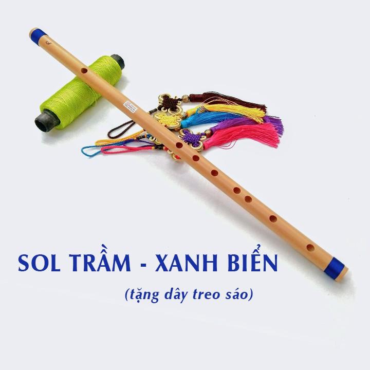 Sáo trúc chuẩn âm HL59 Tone Sol trầm G4 giá rẻ, tặng kèm dây treo sáo trúc- ngọc bội như ý (màu ngẫu nhiên