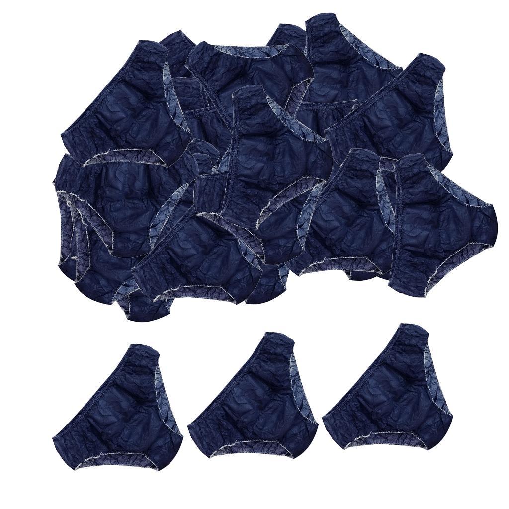 100 Pcs Women's Briefs Spa Underwear Travel Disposable Panties