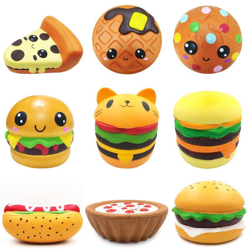 Squishy hình bánh hình thú hình củ quả tạo hình giải nén bóp trút giận mềm mịn giải tỏa căng thẳng cho bé