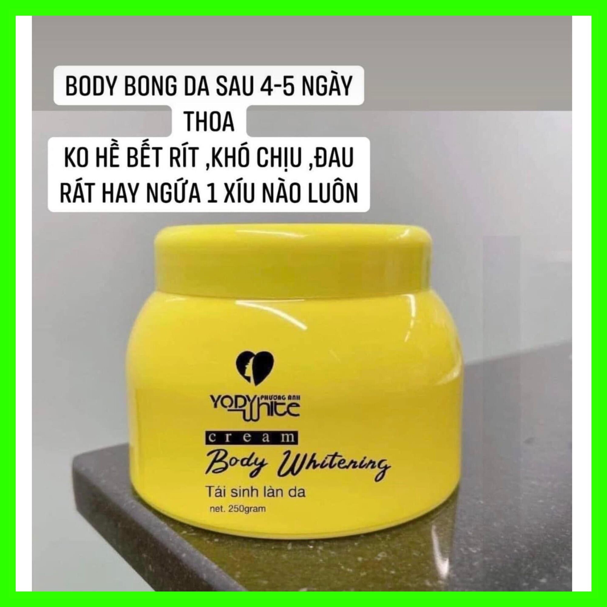 Kem body bong tái tạo da Yody White Phương Anh Cream Body Whitening