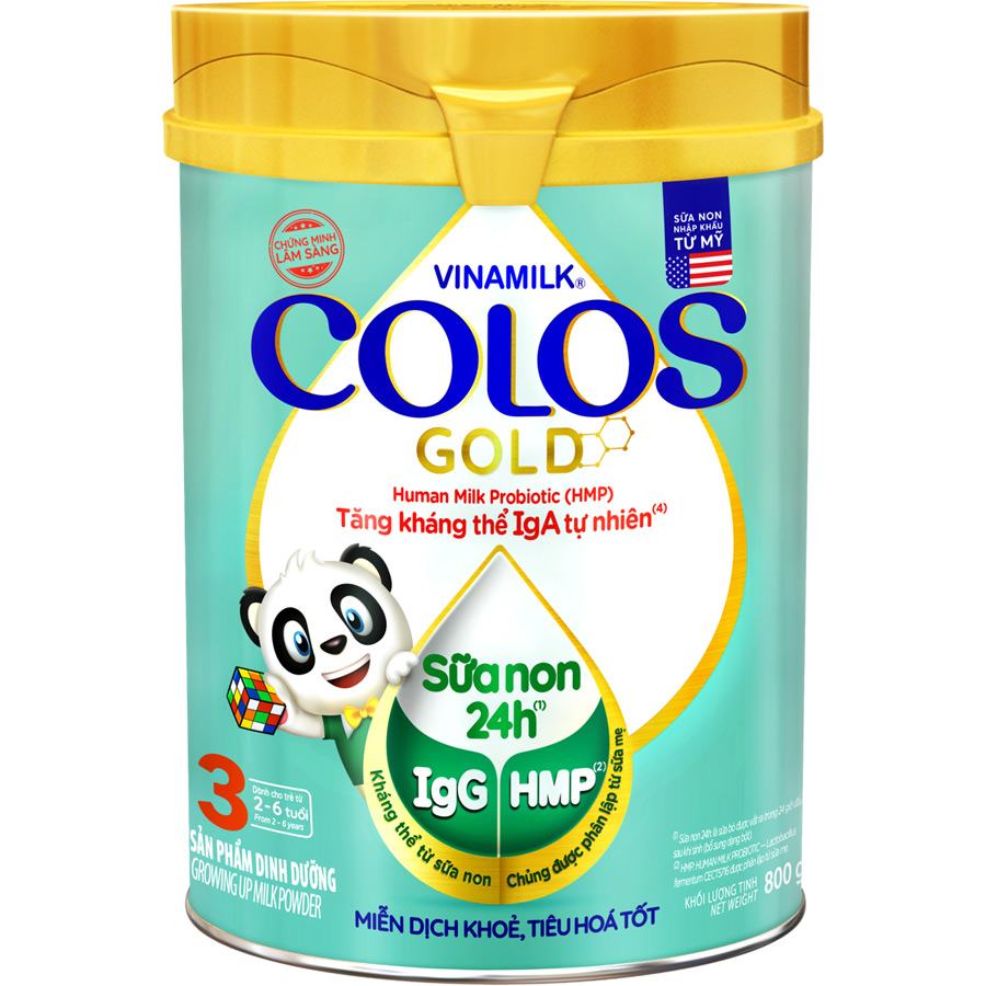 Sữa bột Vinamilk ColosGold 3 800g (cho trẻ từ 2 - 6 tuổi)