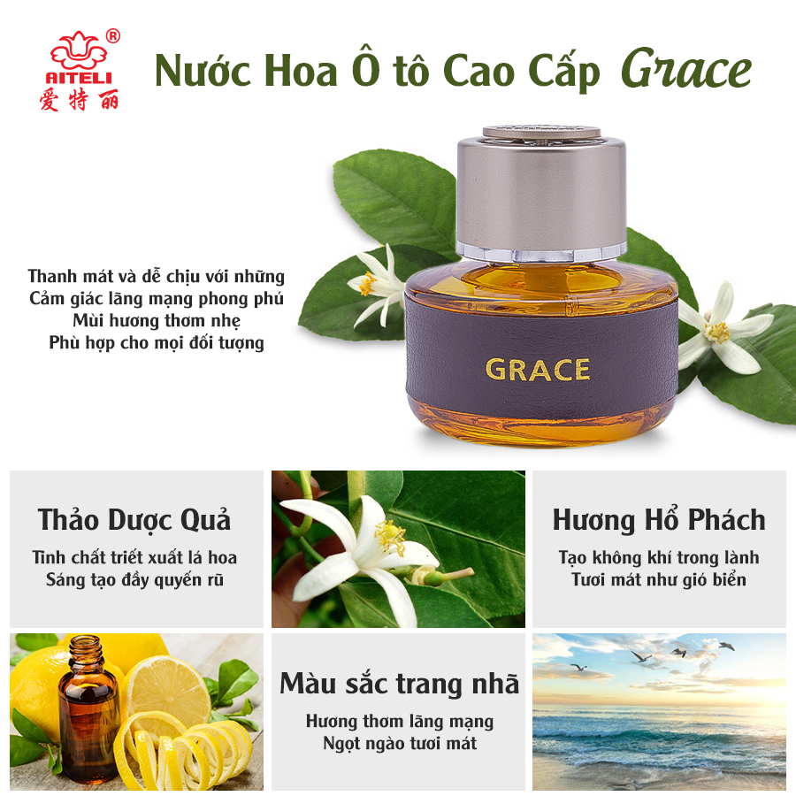 Nước Hoa Ô Tô AITELI Grace ATL-3080 Lemon 80ml