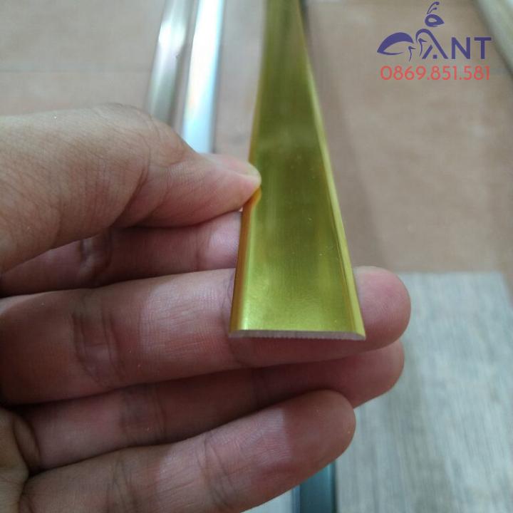 La nhôm 15mm, lập là nhôm trang trí, nẹp nhôm lập là 15mm, nẹp nhôm phẳng uốn cong dán cạnh tủ, chạy viền