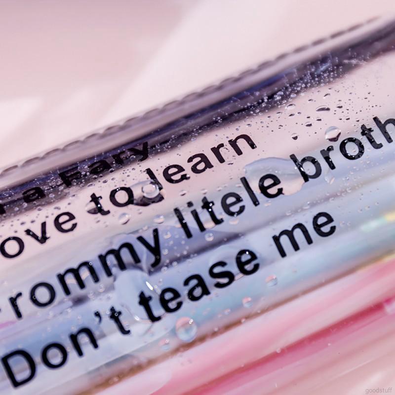 Túi đựng bút chì in chữ thiết kế nhỏ gọn dễ thương cho trẻ em