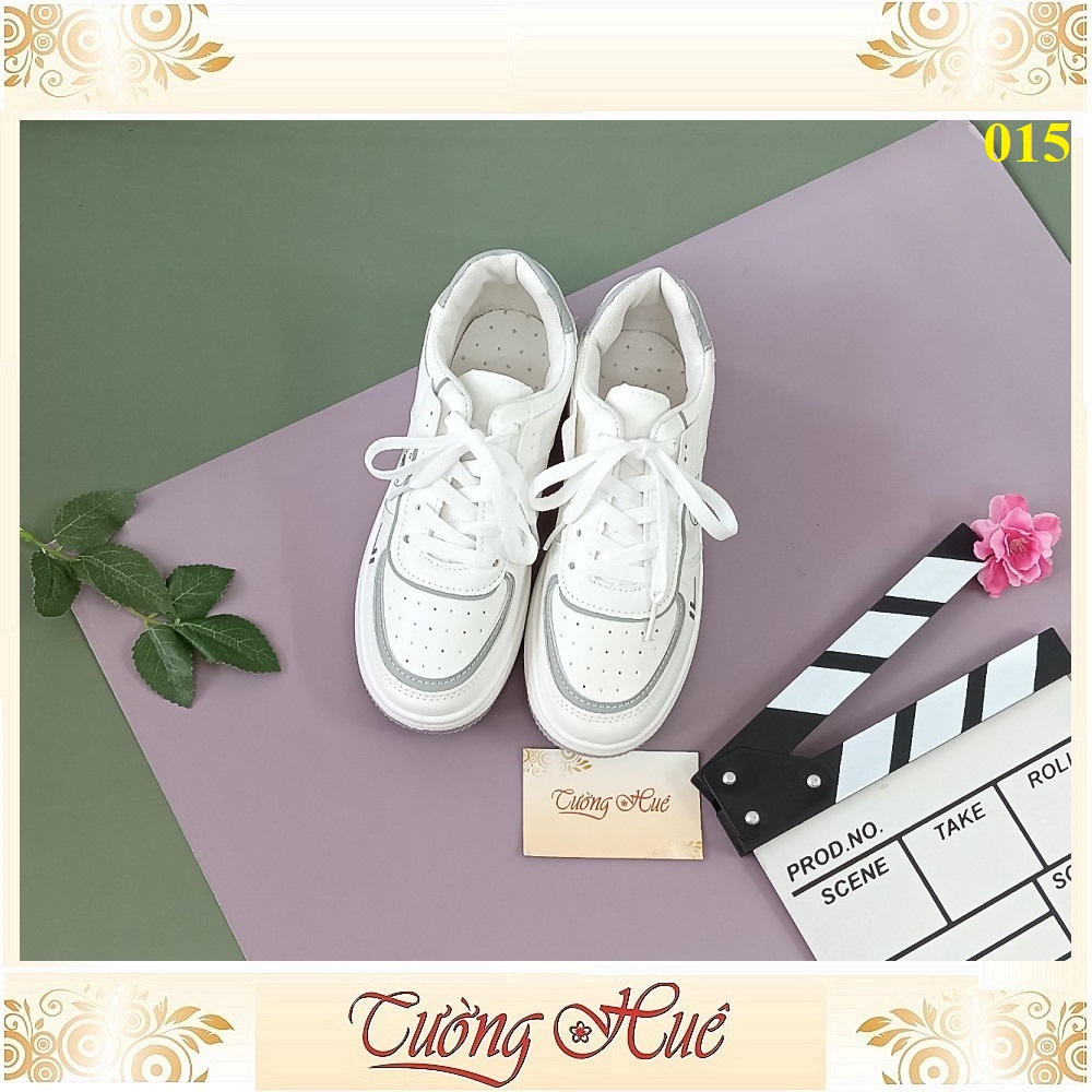 Giày Thể Thao Nữ Đế Bánh Mì Họa Tiết Hoạt Hình Phối Dây Màu - Hàng Quảng Châu - 015