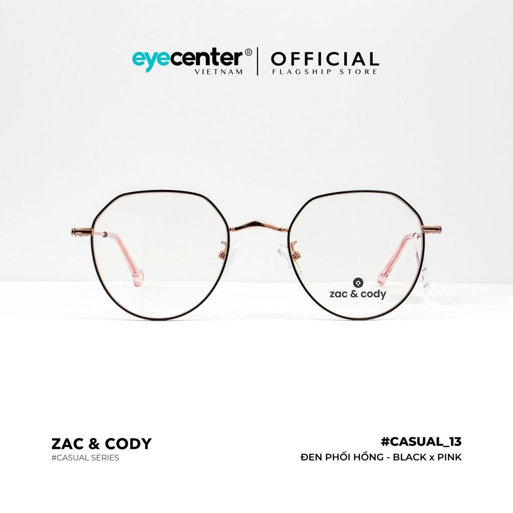 Gọng kính cận nam nữ chính hãng C13-S by ZAC CODY kim loại chống gỉ cao cấp nhập khẩu by Eye Center Vietnam