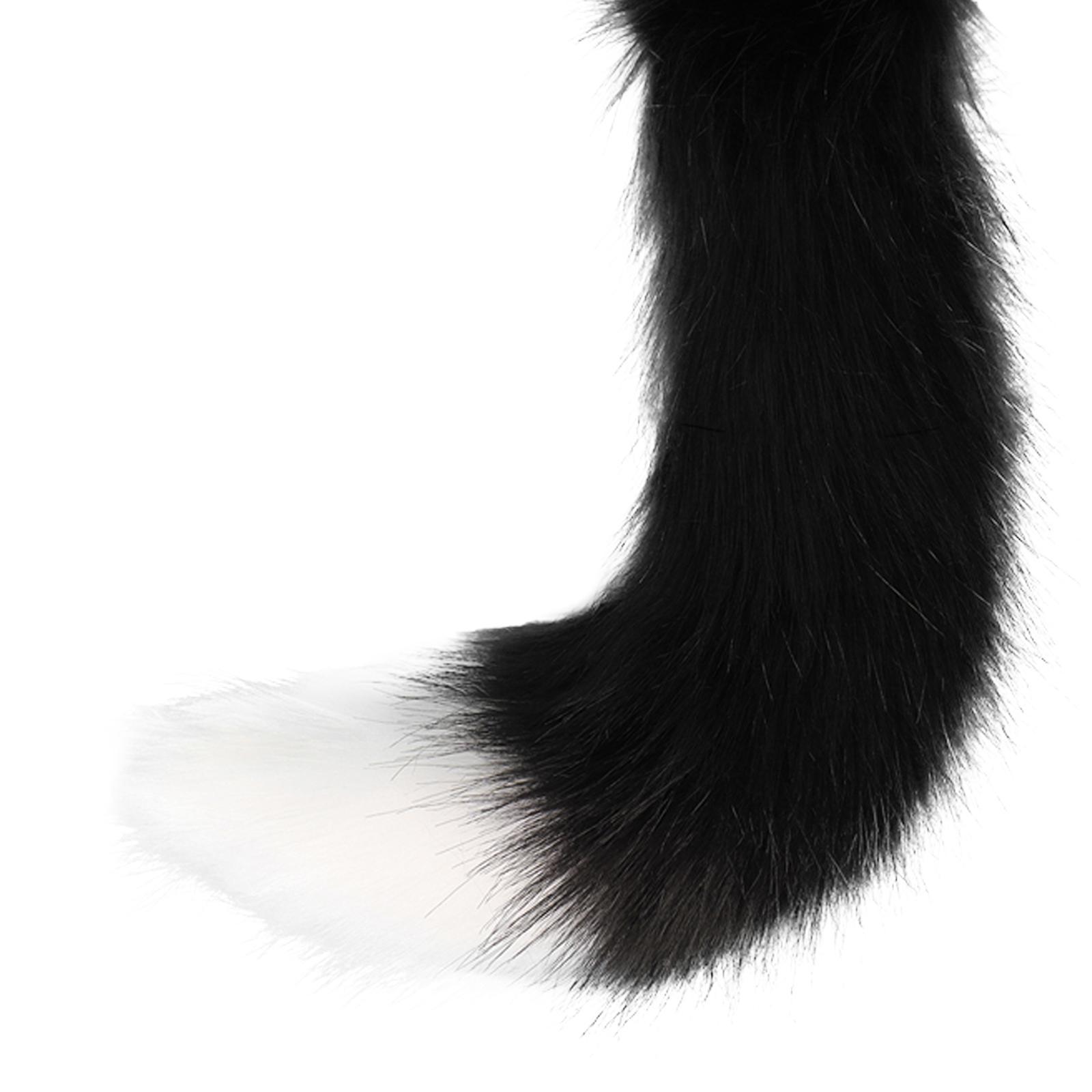 Ears and Tail Headdress Costume Accessories Lolita Cosplay Cat Ear Faux Gifts Ears Hair Clip Hair Hoop for Dance Performance Prom Kids