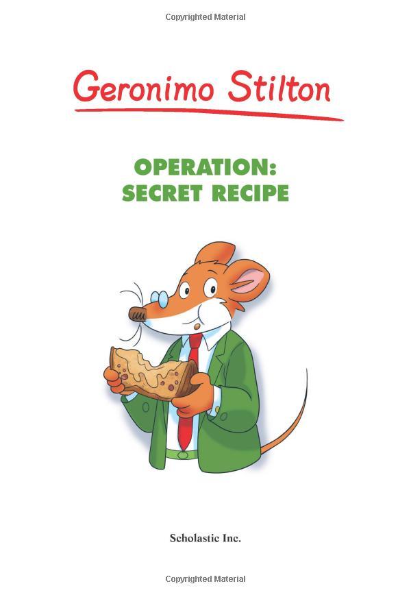 Sách ngoại văn: Operation: Secret Recipe (Geronimo Stilton #66), Volume 66