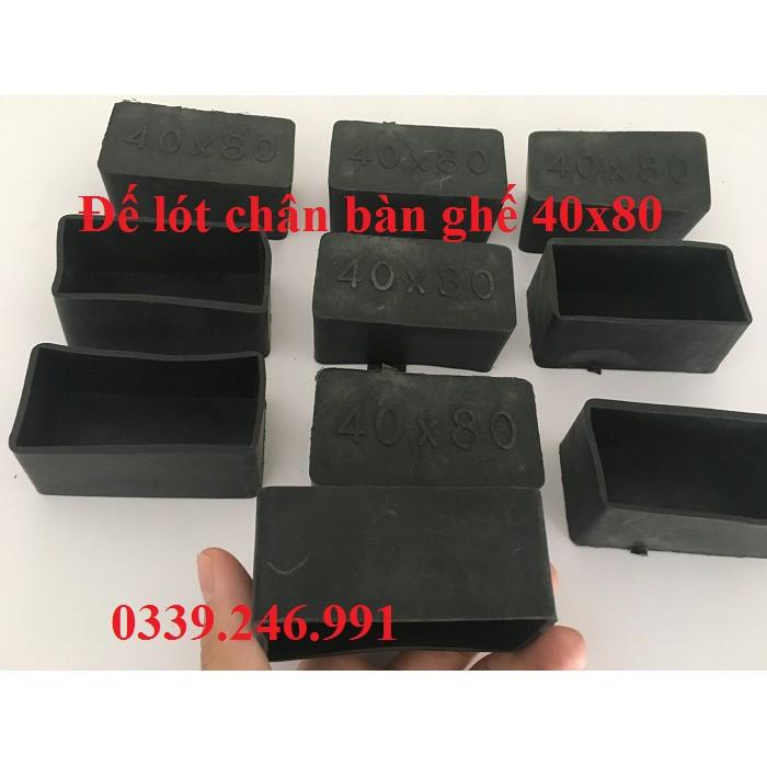 10 chiếc kích thước 40x80 mm bao ngoài chân bàn ghế chống xước, chụp đầu ống chống nước mưa