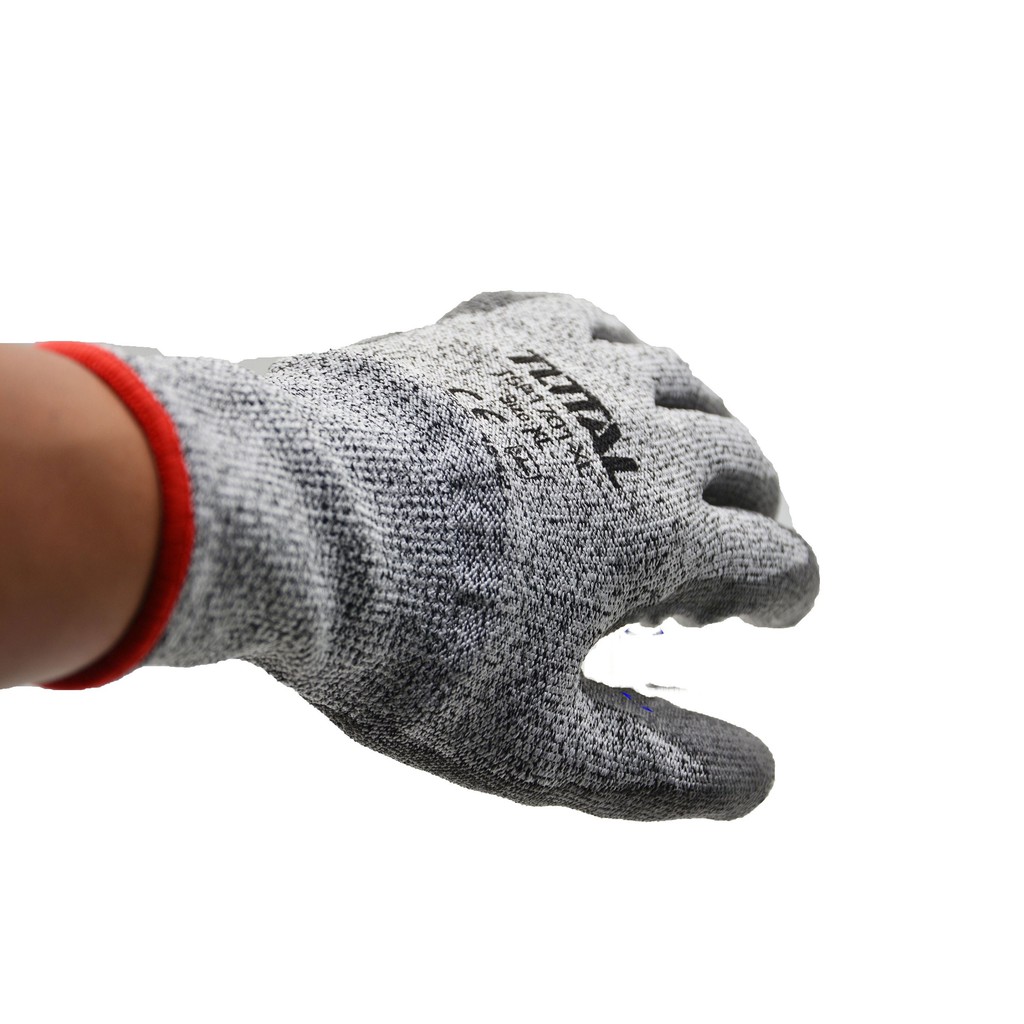 Găng tay chống cắt, cách điện TOTAL TSP1701 - size XL tay người lớn, có độ co giãn tốt, dùng thoải mái
