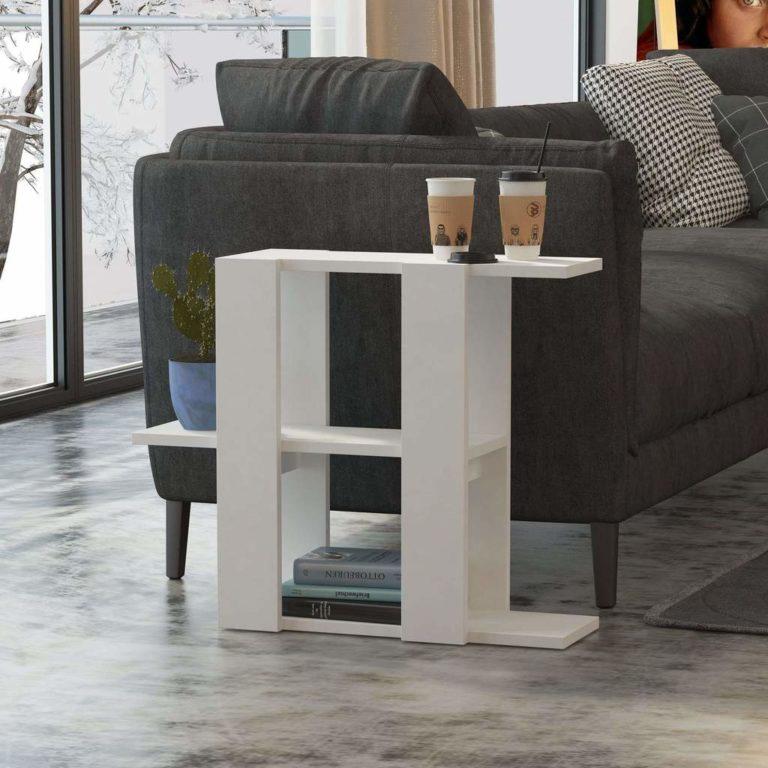 Kệ gỗ cạnh sofa siêu tiện ụng kệ góc nhà trang trí phòng khách