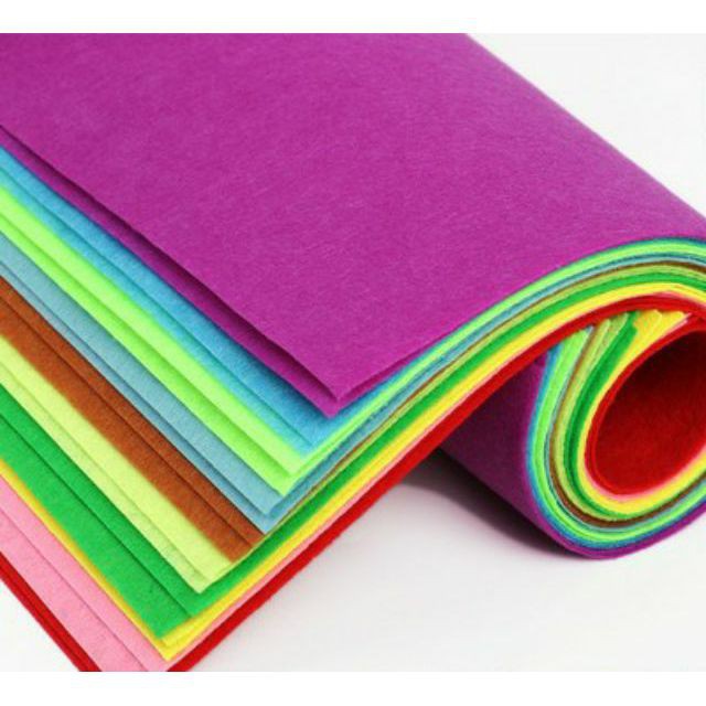 Vải Dạ Nỉ Cứng Khổ 90X90cm Làm Đồ Thủ Công Handmade
