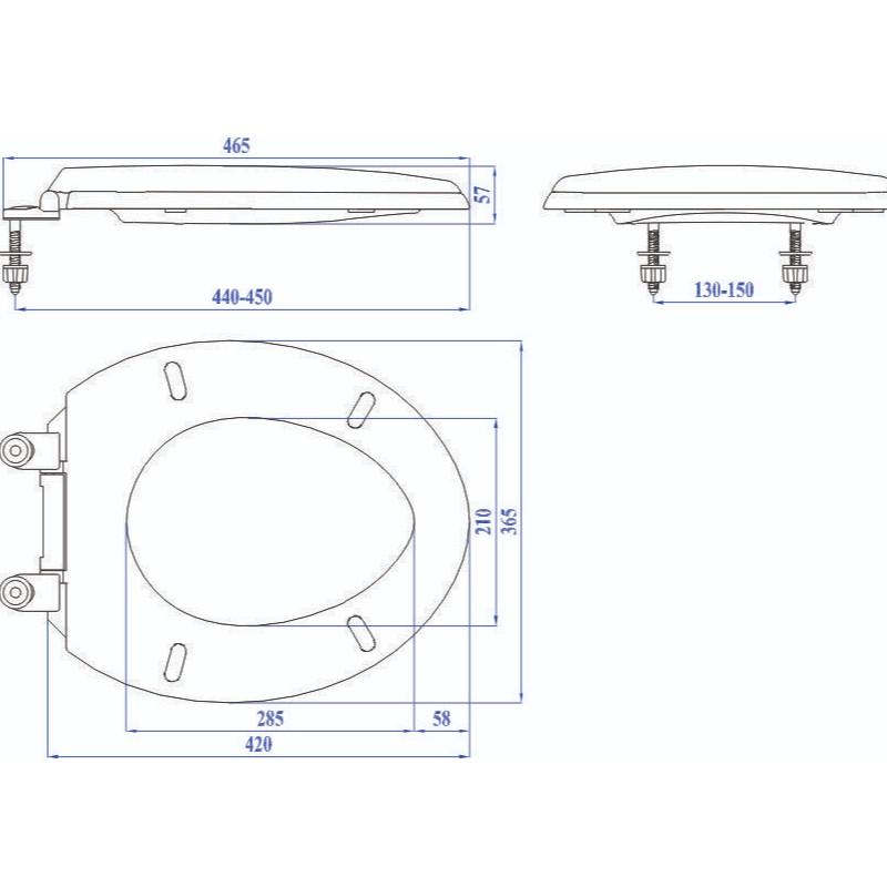 nắp nhựa bồn cầu mã 1803