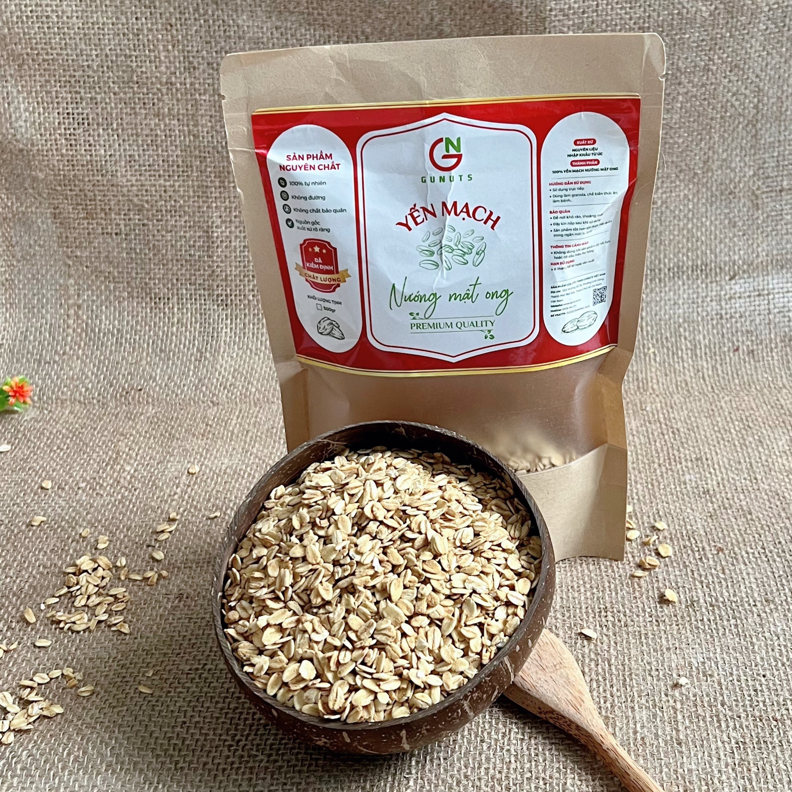 Yến Mạch Nướng Mật Ong Nhập khẩu trực tiếp từ Úc - Túi 500 GR