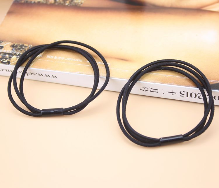 Combo 5 Dây Chun Buộc Tóc, Thun Cột Tóc Mảnh 3 Vòng Màu Sắc Nhã Nhặn SC23