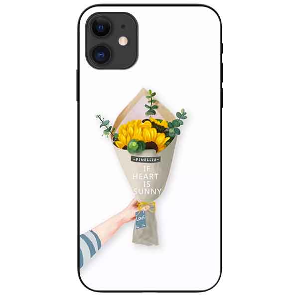 Ốp lưng in cho Iphone 11 Mẫu Bó Hoa Hướng Dương