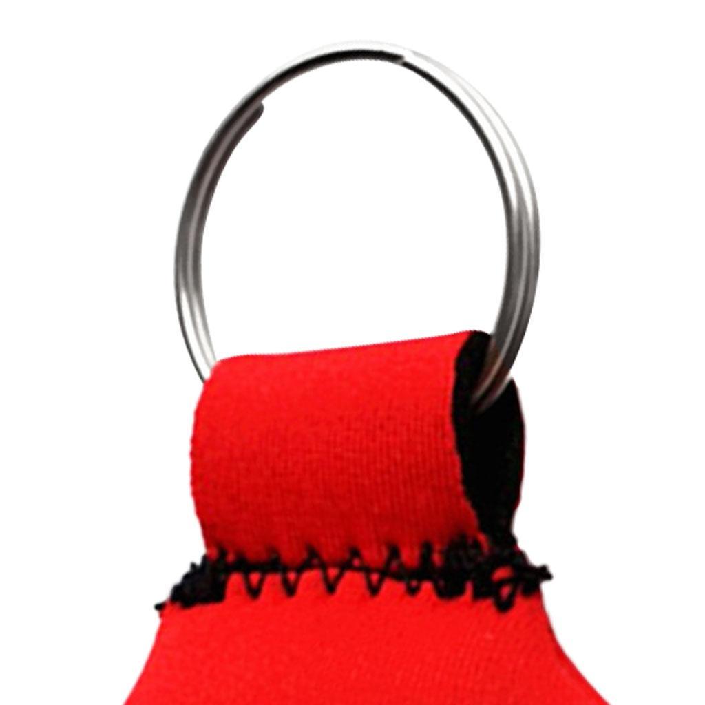 2-4pack Neoprene Floating Keyring for Marine Boating Yachting Sailing Surf Red