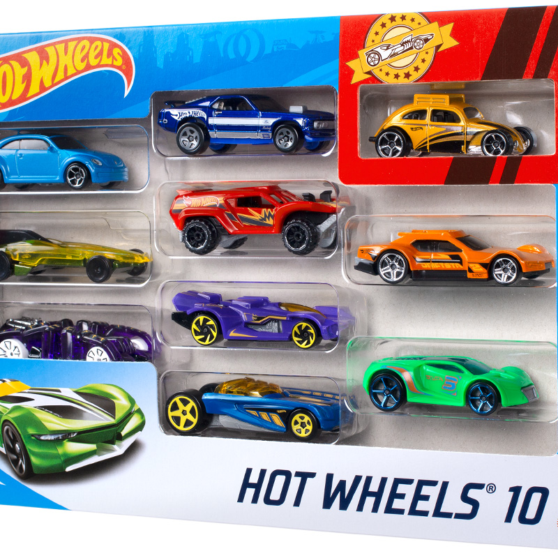 Bộ 10 siêu xe Hot Wheels 54886 - Giao hàng ngẫu nhiên