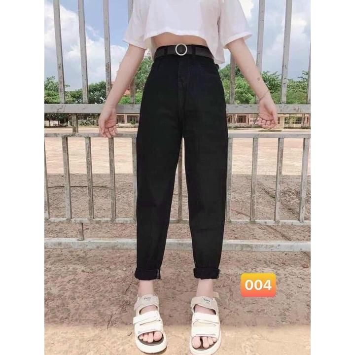 Quần baggy jean nữ trơn size đại