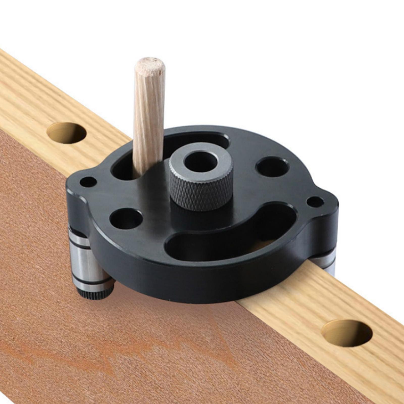 2Set 2-10mm Self-Centering Doweling Jig Set Vertical Hole Puncher Locator
