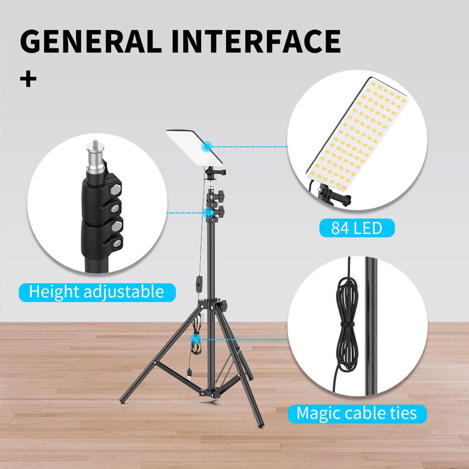 Upgraded LED Camping Lights, with Portable Tripod Super Bright Telescopic Light, Waterproof, Collapsible Work Light for Night Fishing, Garden, Outdoor