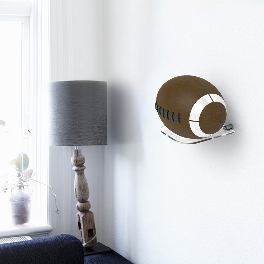 Giá Đỡ Bóng Bầu Dục Treo Tường Chân Đế Acrylic Cho Nhà Hoặc Văn Phòng