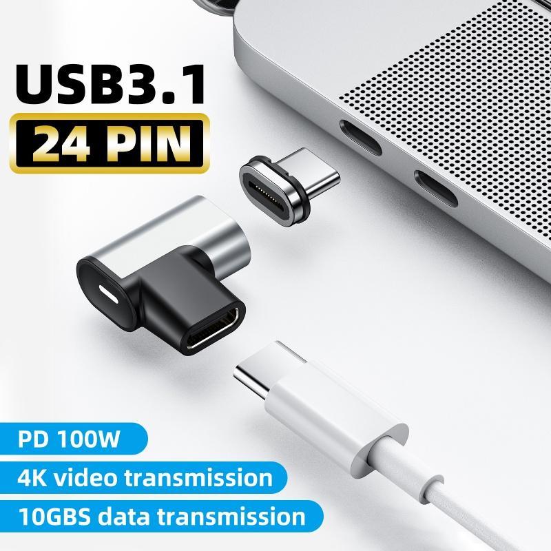 Đầu Chuyển Đổi Sạc FONKEN Sạc Nhanh  Type-C USB 3.1 Màu Đen Cho laptop táo