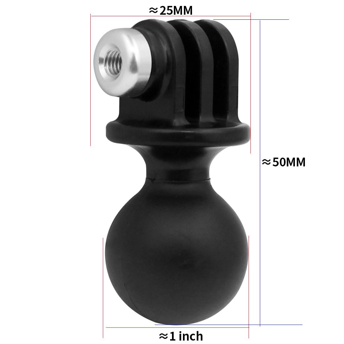RAM Di Động Gắn Chân Máy Bóng Head Base Adapter Nhựa ABS Cho GoPro Hero 11 10 9 8 7 Camera Hành Động Phụ Kiện Giá Đỡ