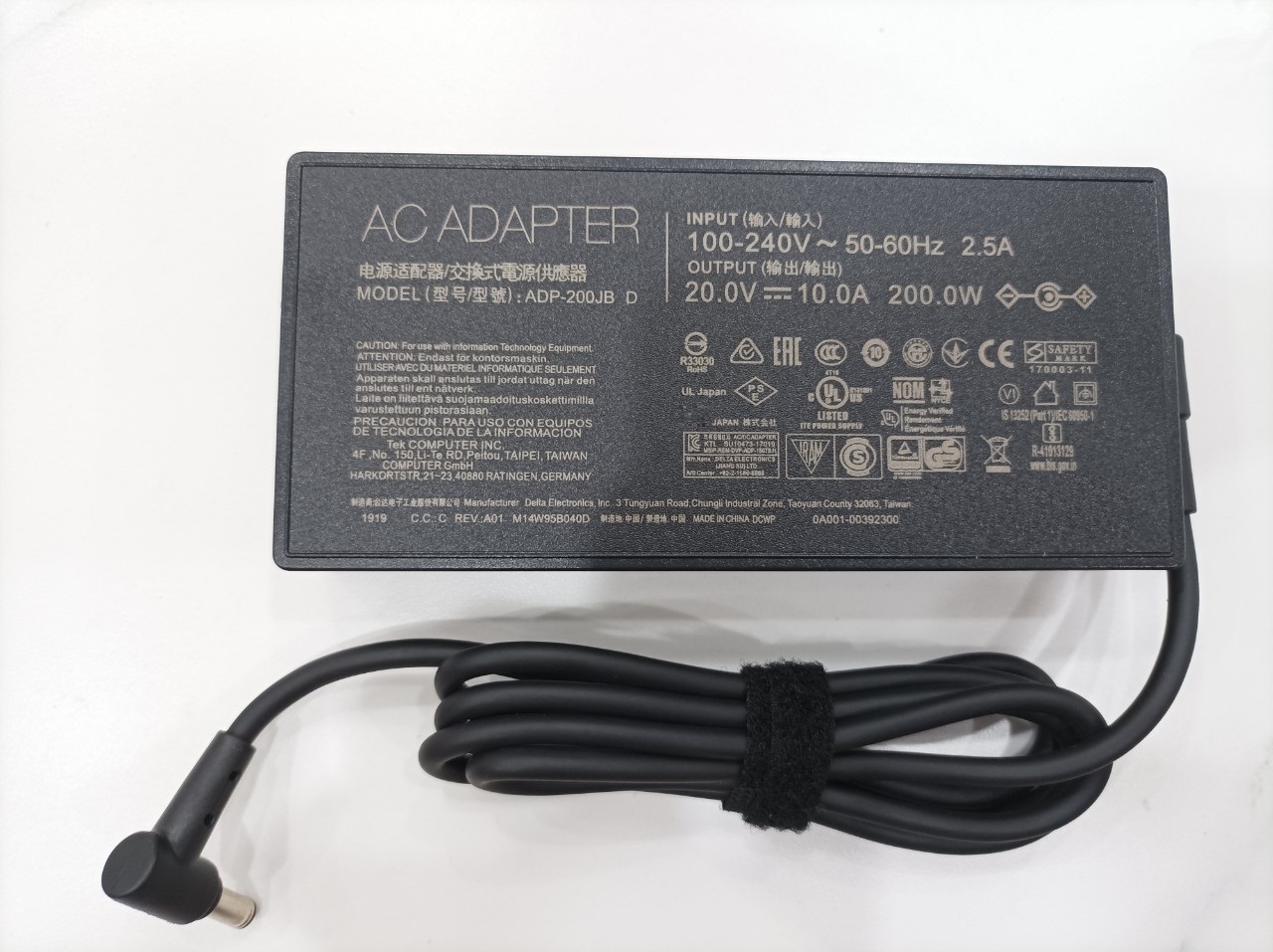 Sạc dành cho Laptop Gaming (AC Adapter Charger For) Asus ROG Zephyrus G15 GA503Q GA503 GA503QS-HQ012T 20V 10A 200W