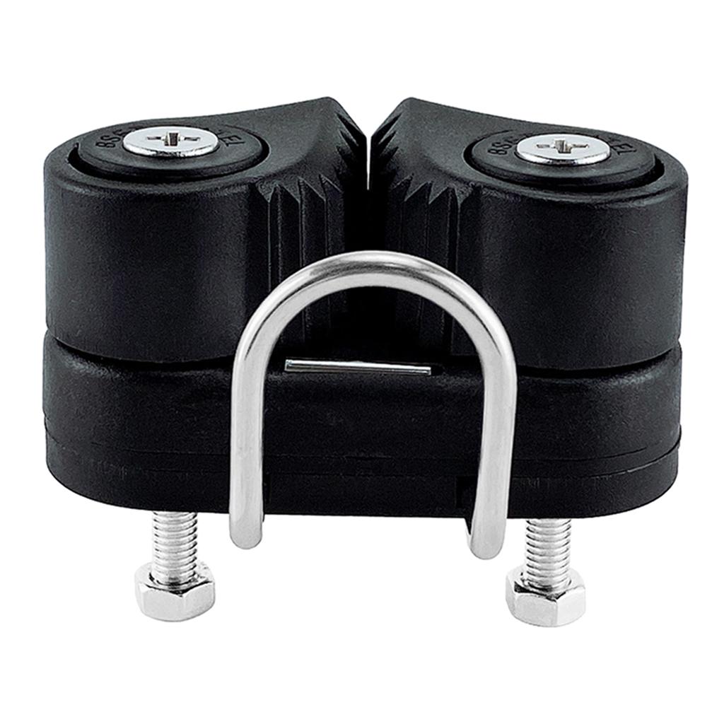 2pcs Black Aluminum Sailboat Cam Cleat Fast Entry Cam Cleat Sailing Hardware