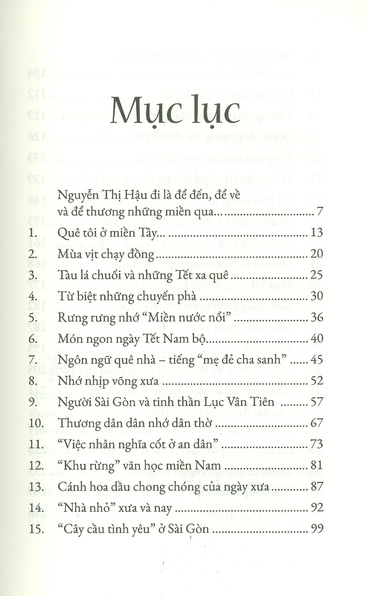 Thương những miền qua