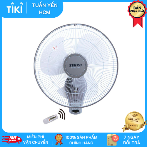 Quạt Treo Tường Điều Khiển Từ Xa Senko TR1428  - Xám - Hàng chính hãng