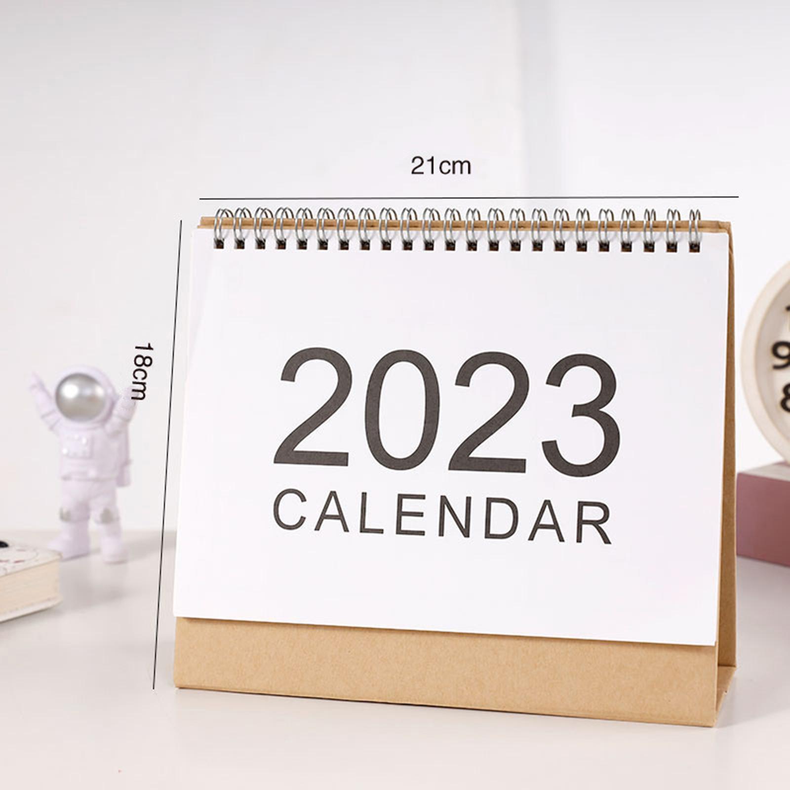 2 Desktop Schedule Planner Sheet ,Monthly 2023 Desk Calendar for Office