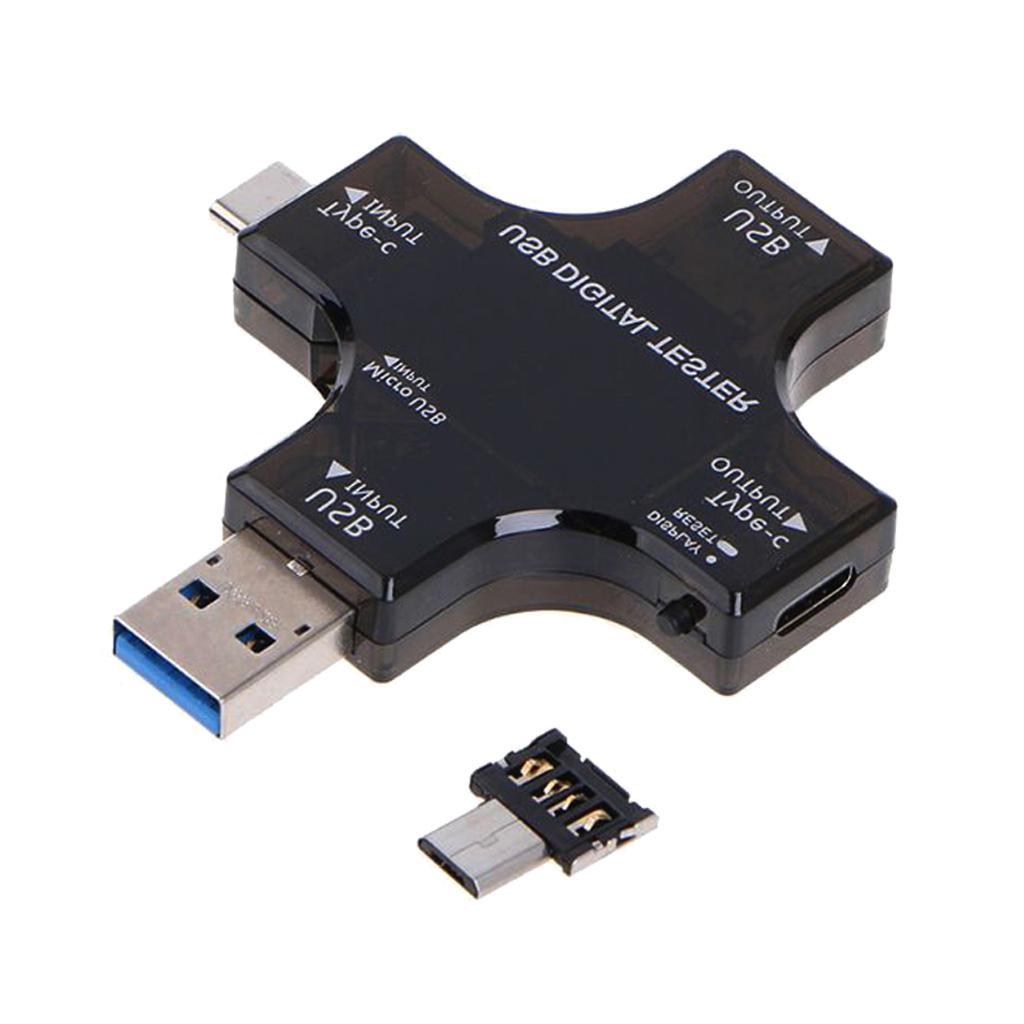 Usb C Power Meter Testers, 2 In 1 Type C Usb Tester Color Screen Lcd