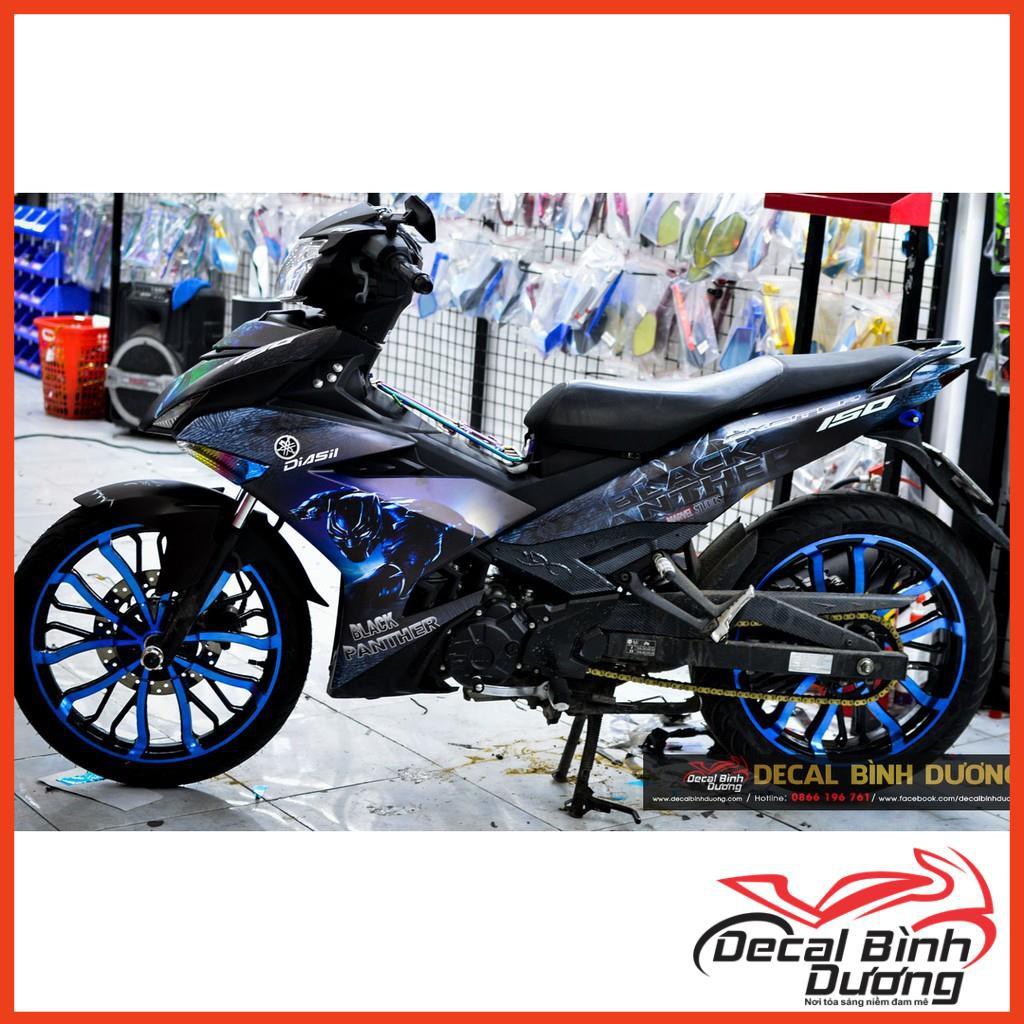 Tem Xe Dành Cho Exciter 150 - Tem Trùm Dành Cho Exciter 150 Black Panther Siêu Cá Tính - Decal Nhám