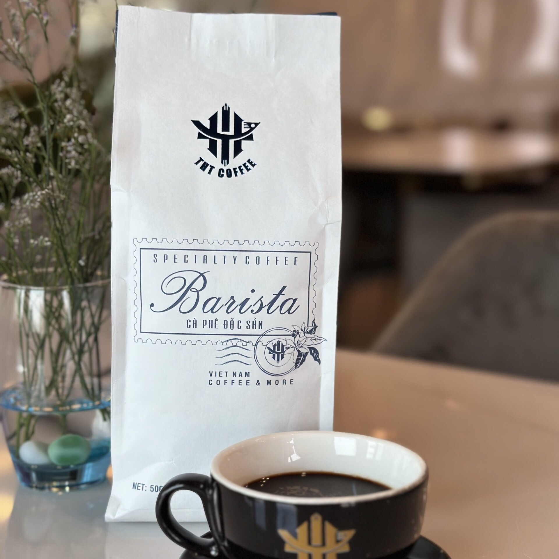 Cà phê pha phin, pha máy Barista - THT Coffee (Túi 500gr)