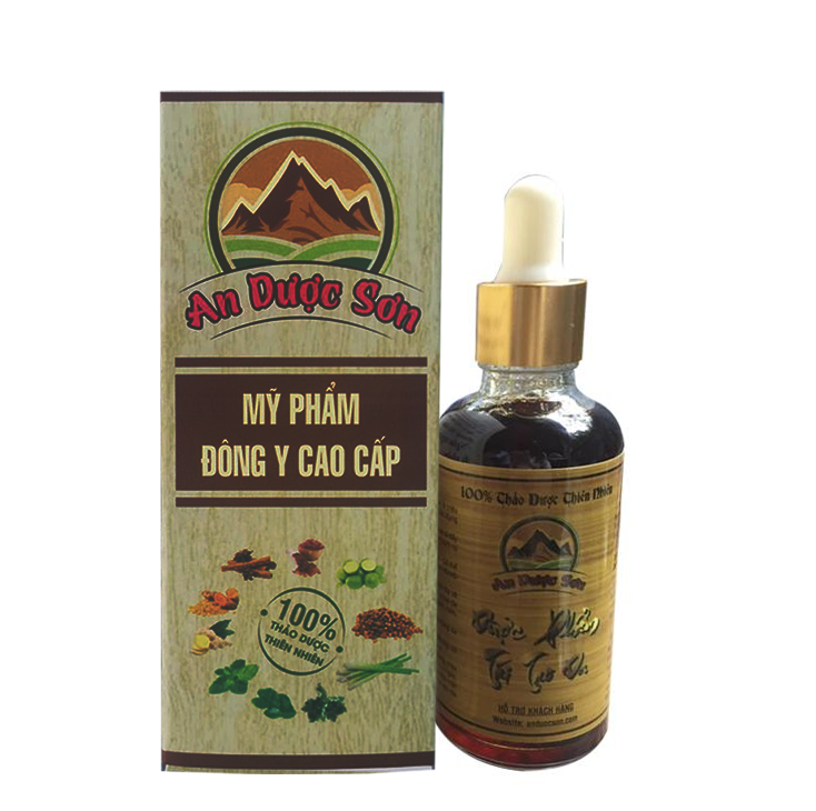 Combo Serum giảm mụn thâm sẹo rỗ An Dược Sơn - Chai 50ml + Tặng 01 bóp da Nam