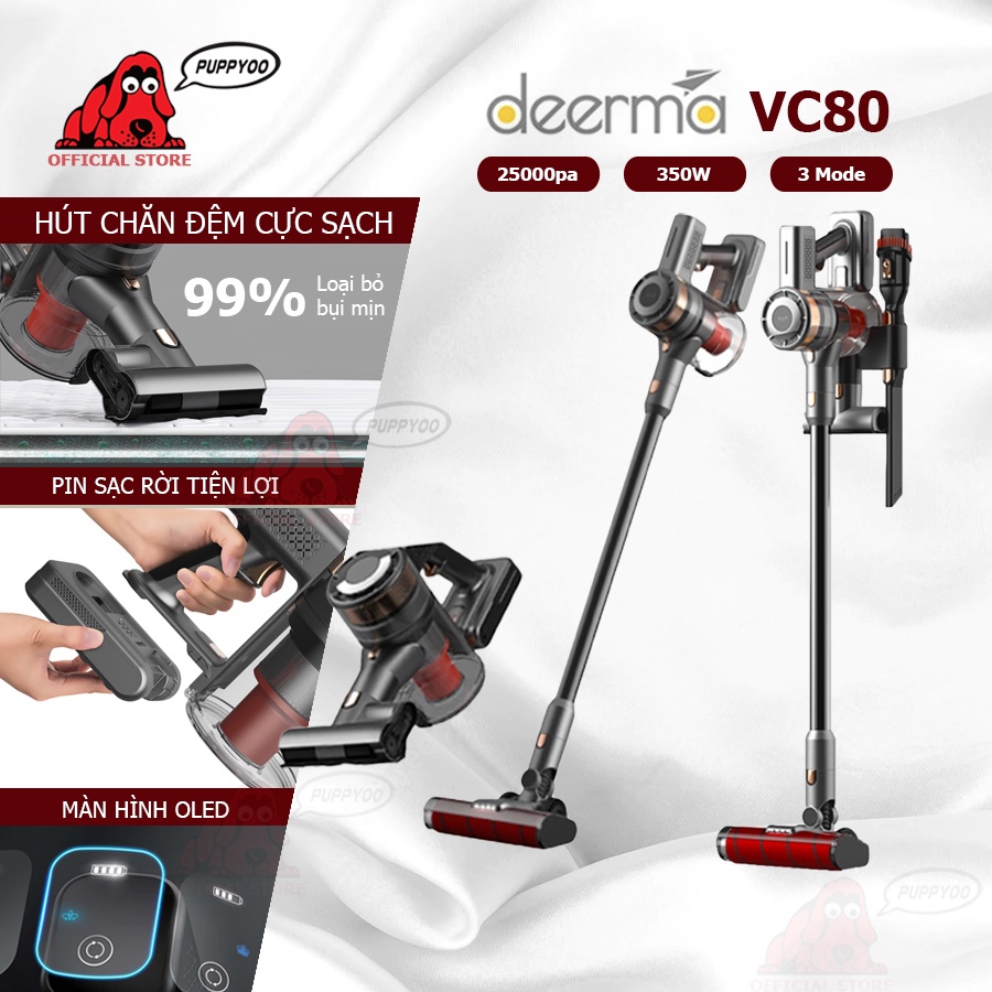 Máy hút bụi không dây Deerma DEM-VC80 Hàng chính hãng