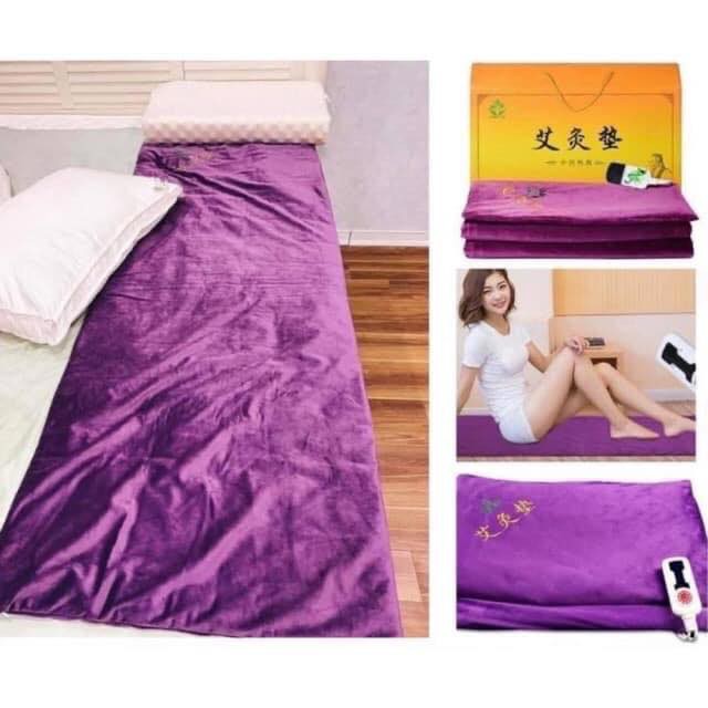 THẢM NỆM NGẢI CỨU ĐÔNG Y CHƯỜM NHIỆT CAO CẤP, MASSAGE DƯỠNG SINH KÍCH THƯỚC 150*60CM PHÙ HỢP CHO CẢ NGƯỜI LỚN, TRẺ EM, NGƯỜI GIÀ - HÀNG FULL HỘP CAO CẤP