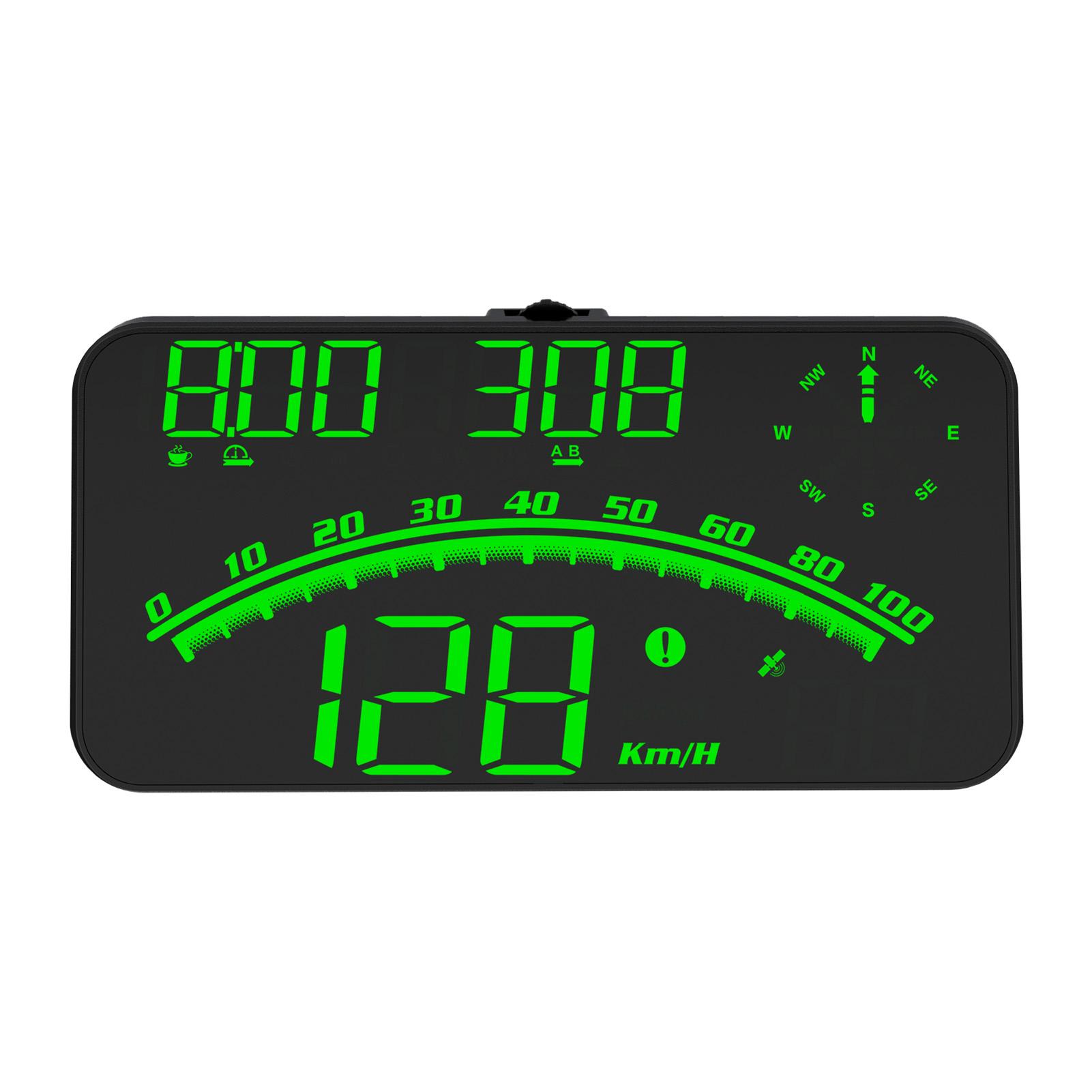 Car HUD 5.5 inch Head-up Display Windshield Projector Digital Vehicle Speedometer Dual System Display Overspeed Alarm