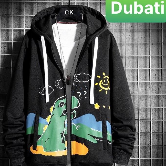 ÁO KHOÁC HOODIE NAM NỮ KHỦNG LONG DÂY KÉO SÀNH ĐIỆU CHỐNG LẠNH NẮNG, NÓNG HÈ ĐÔNG SIÊU HOT - DUBATI FASHION