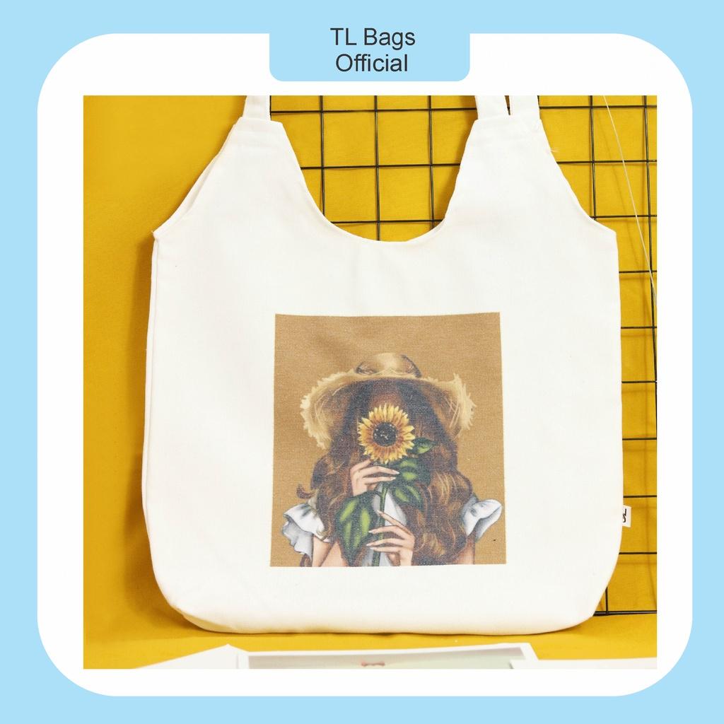 Túi Tote, Canvas TL, Mang Vai, Với Nhiều Mẫu Mã Đáng Yêu Tha Hồ Lựa Chọn