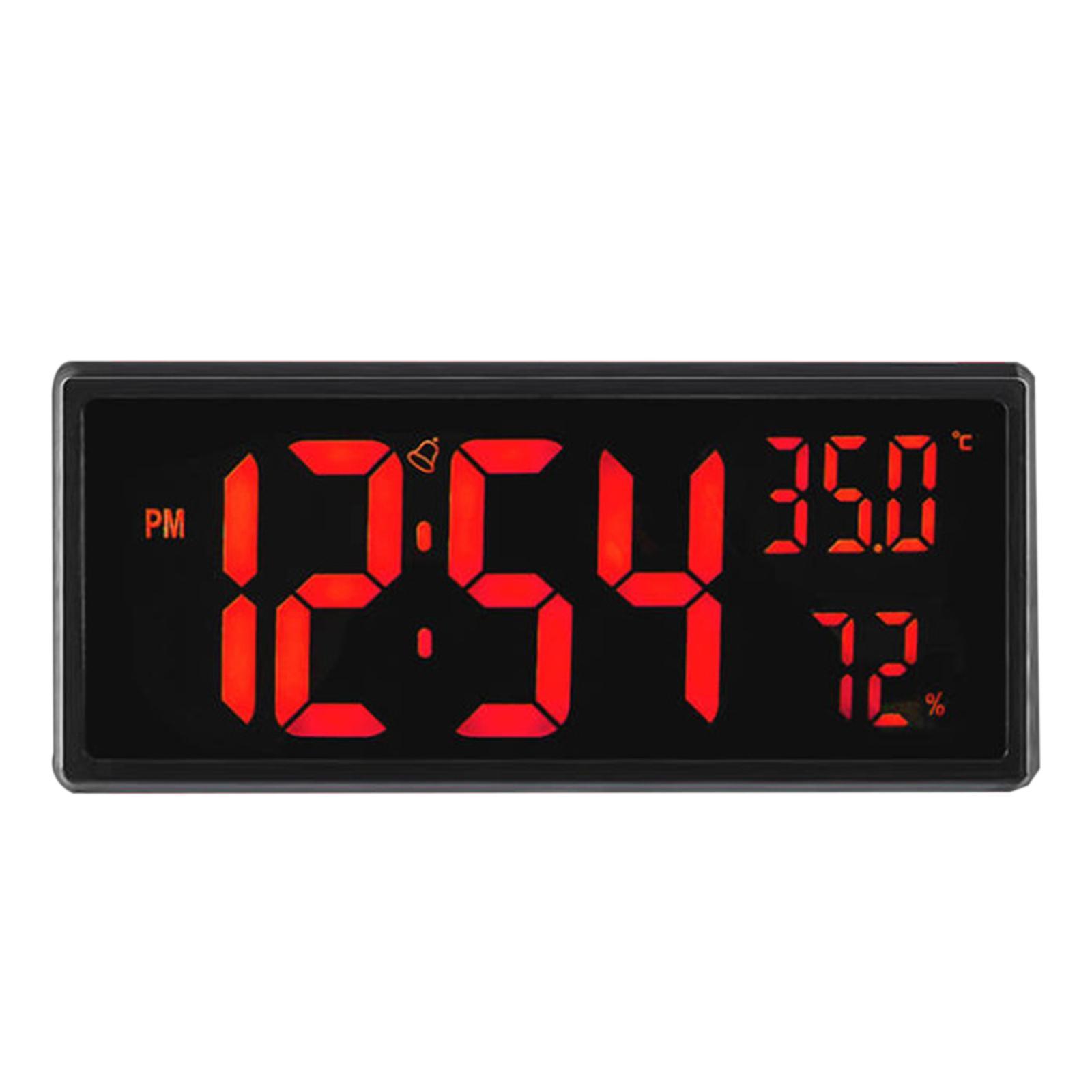 Desk Clocks Digital Wall Clock Simple Large Alarm Clock with Temperature for Home Office
