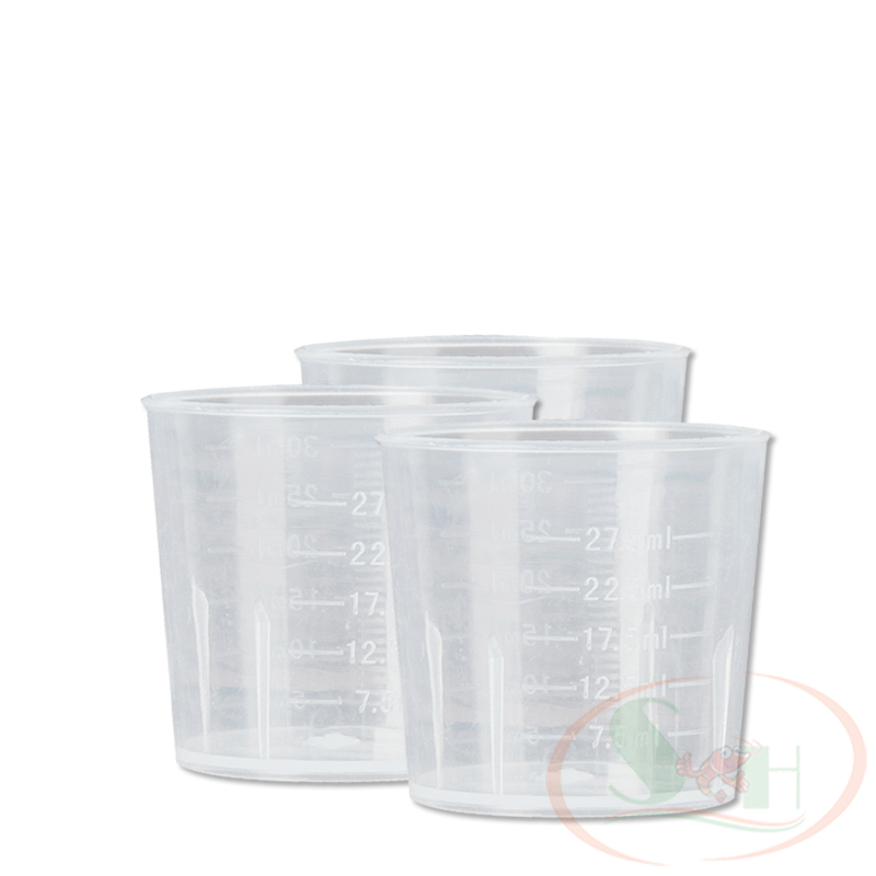 Cốc nhựa 30ml chia vạch đong dung tích chất lỏng dung dịch bể cá tép thủy sinh
