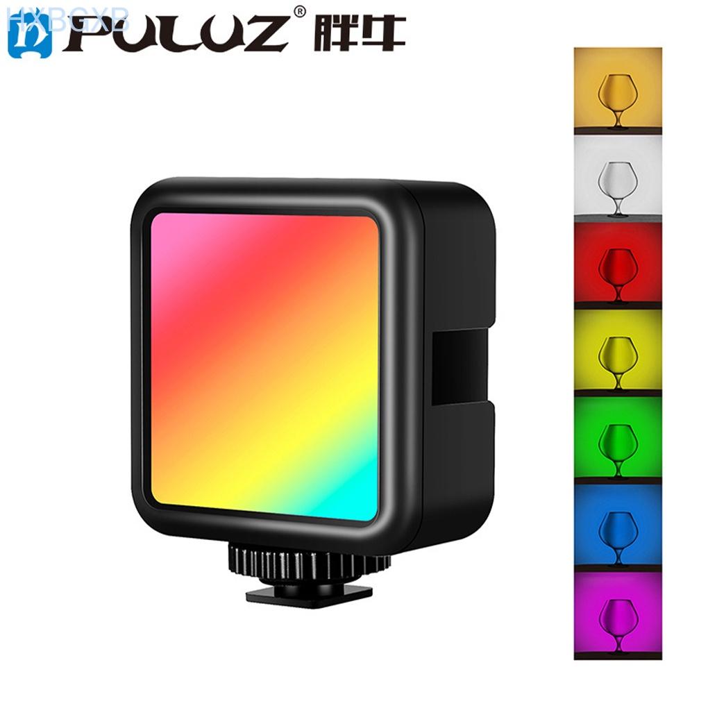 Puluz Đèn Led Rgb 2500 / 9000k 6w 3.7v Cổng Type-C 1 / 4