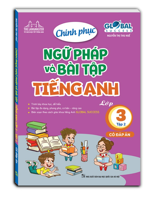 Sách - GLOBAL SUCCESS - Chinh phục ngữ pháp và bài tập tiếng anh lớp 3 tập 2